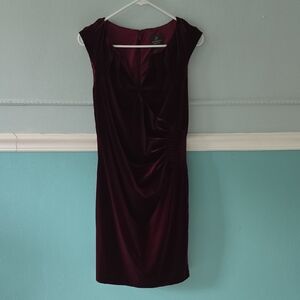 Adrianna Papell Deep Wine Mini Dress